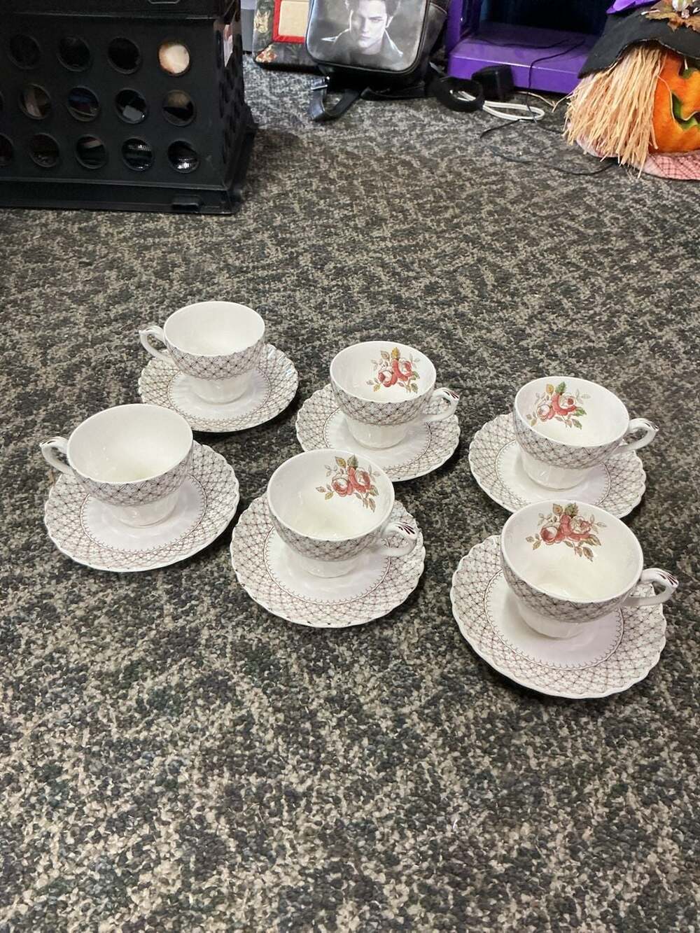 J & G Meakin Classic White Cup and Saucer Set